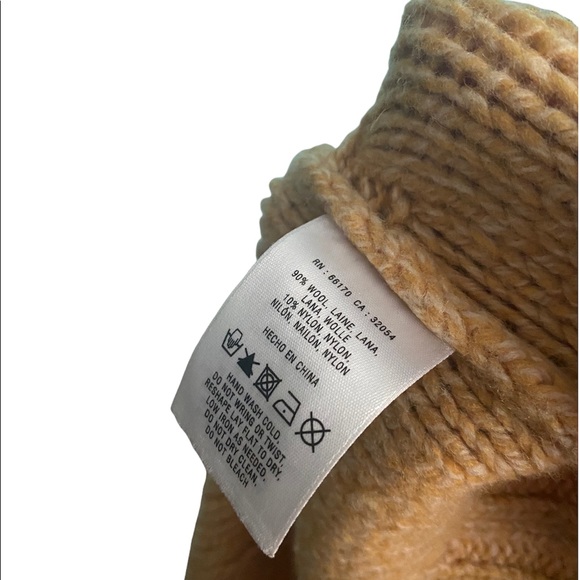 Anthro far away from close yellow knit buttoned sweater - Picture 4 of 7